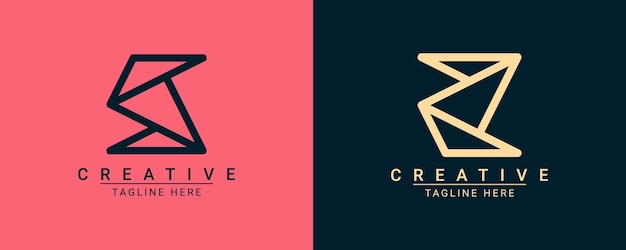 Modern creative minimalist logo design