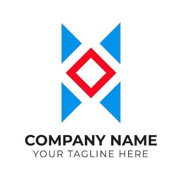 Modern creative monogram minimalist business logo design template