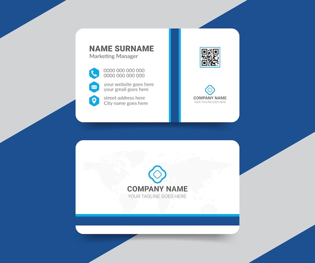 Modern and creative professional business card design template