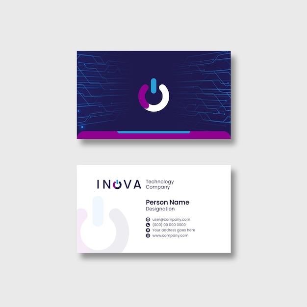 Vector modern creative professional business card template