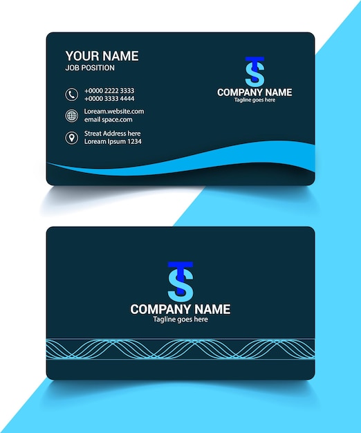 Modern Creative Professional Minimal Corporate unique Business Card Template visiting card