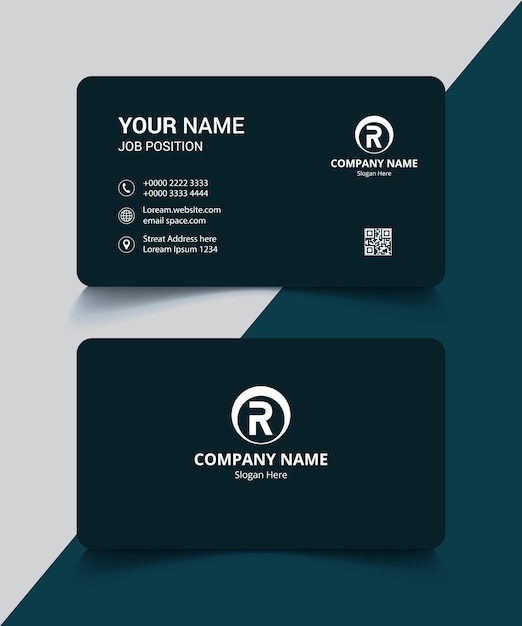 Modern Creative Professional Minimal Corporate unique Business Card Template visiting card