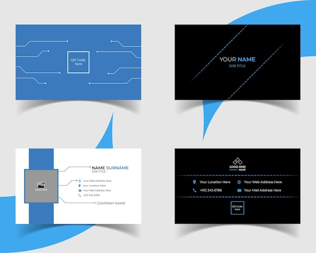 Modern Creative and Simple Corporate Business Card Template Design