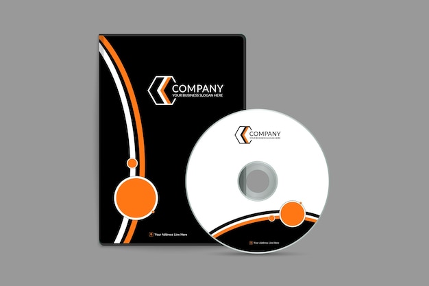 Modern creative technology DVD cover template