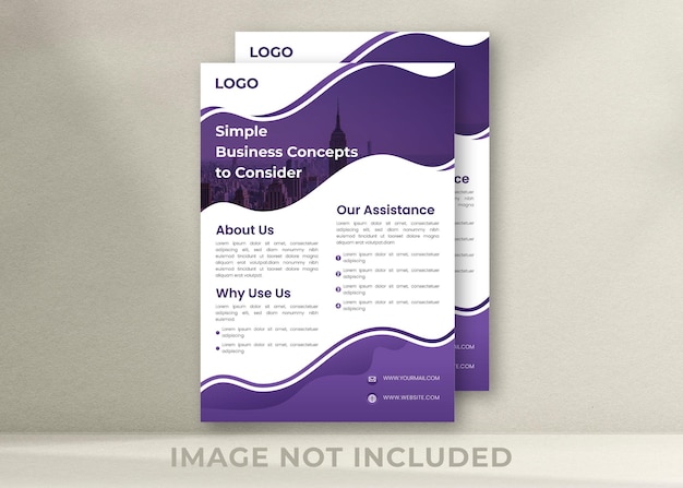 modern creative vector flayer design template