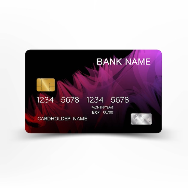 Modern credit card design