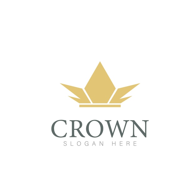 Modern Crown Logo Template Crown icon Luxury Design Vector