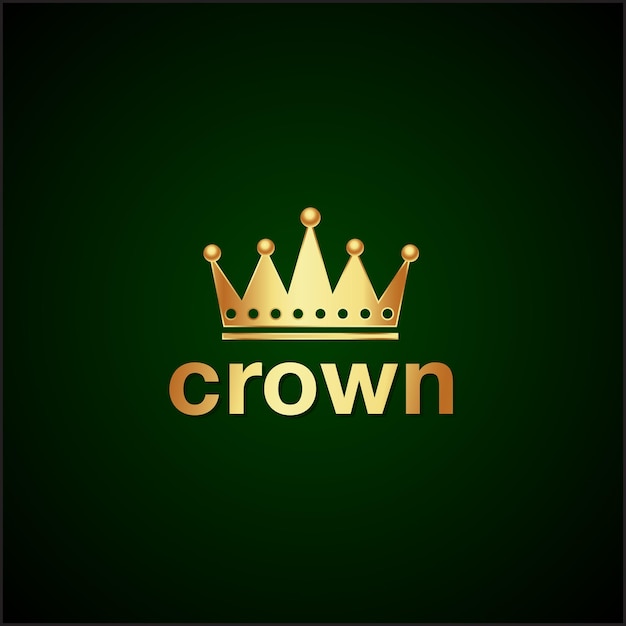 Vector modern crown logo template crown icon luxury design