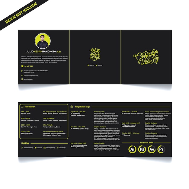 Modern curriculum vitae design