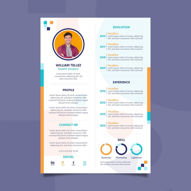 Modern curriculum vitae template