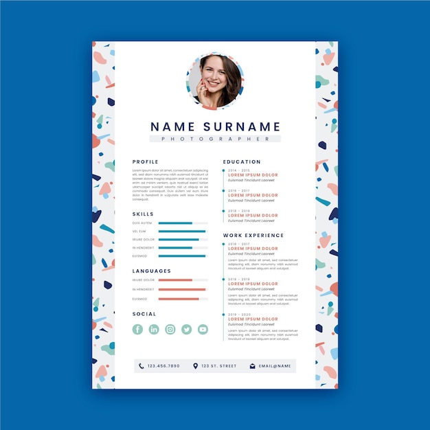 modern curriculum vitae template
