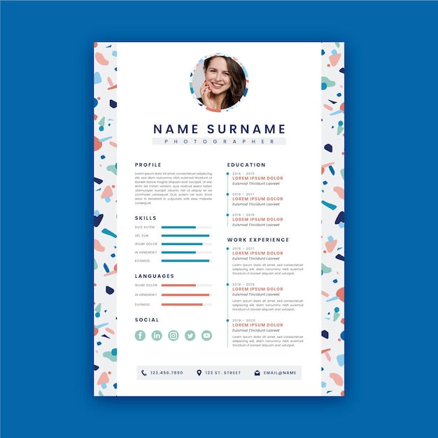 Modern curriculum vitae template