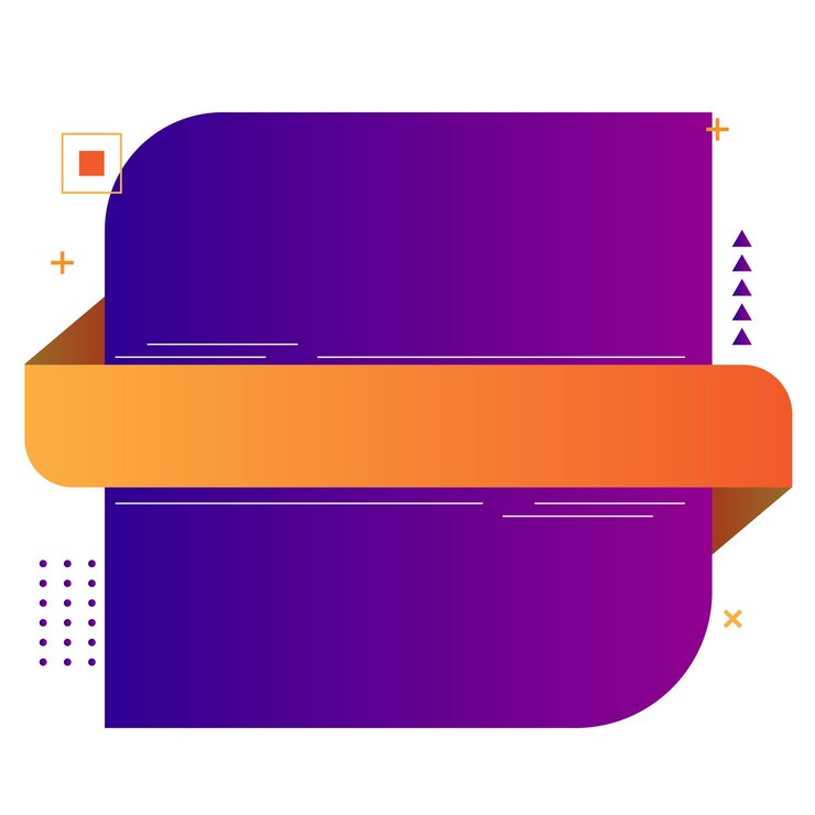 वेक्टर modern custom shape sale banner and tag vector design
