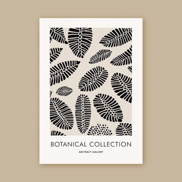 Modern Cut Outs Monstera Leaves Illustration Printable Botanical Art