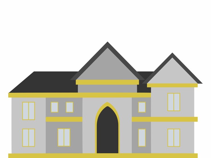 वेक्टर modern cute house background illustration