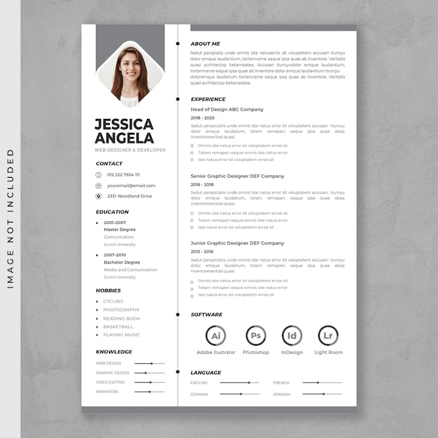 Modern CV resume