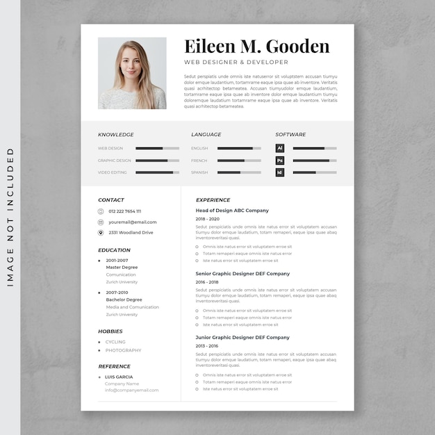 Modern CV resume