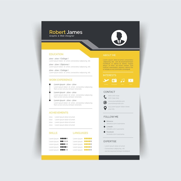 Modern cv template