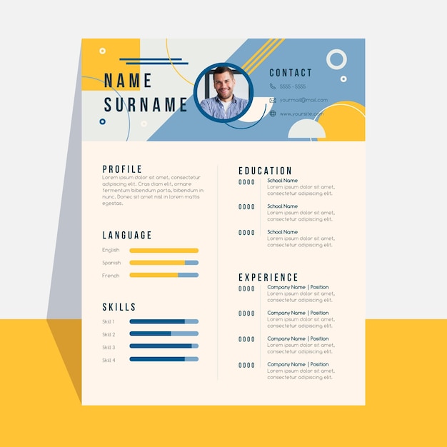 Modern cv template