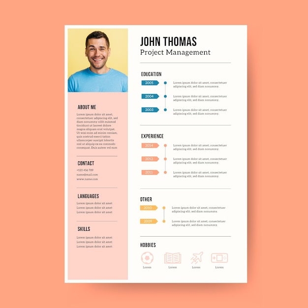 Modern cv template