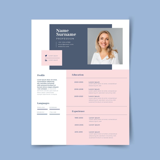 modern cv template