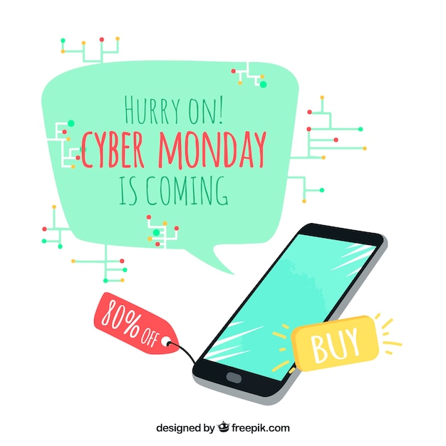 Vector modern cyber monday design