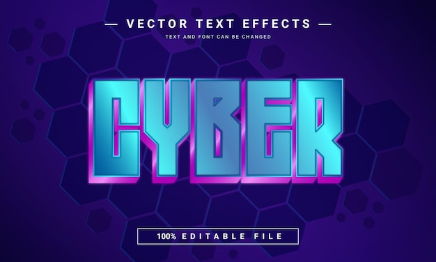 Modern cyber text effect