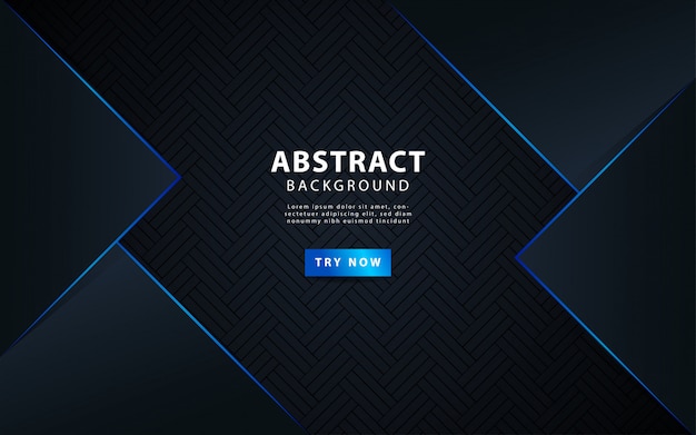 Modern dark abstract background with blue line