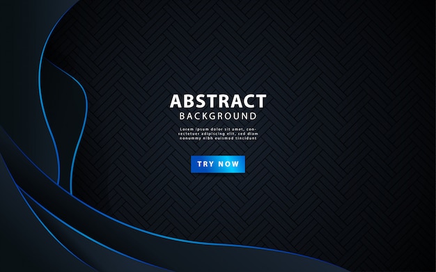Modern dark abstract background with blue line