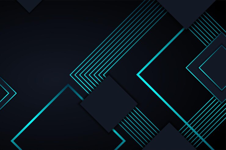 Vector modern dark background with gradient geometric shape themes