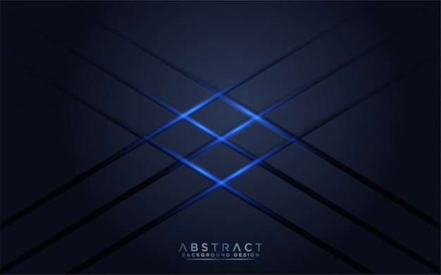 Vector modern dark navy background with blue light