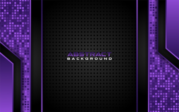 Modern dark and purple with futuristic shape background