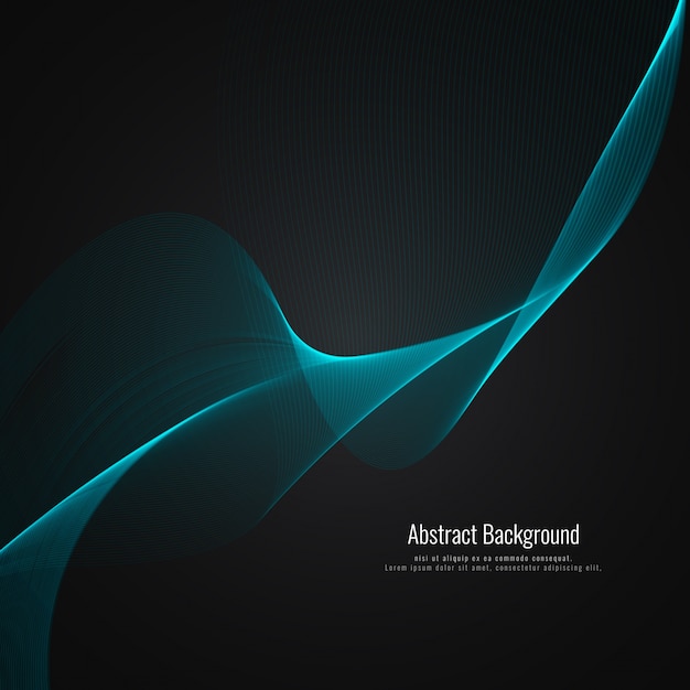 Modern dark wavy background design