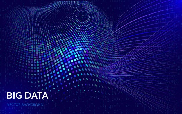modern data storage technology abstract information cube background computer science algorithms big data server advanced technology banner data science vector illustration