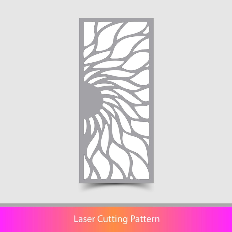 वेक्टर modern decorative laser cut panels and cnc cutting pattern vector illustration files