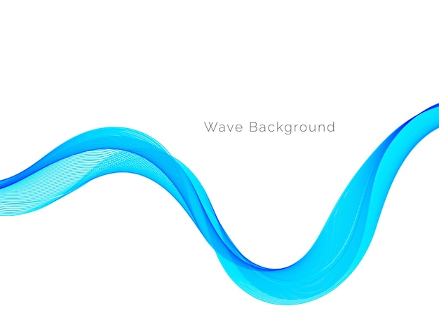 Modern decorative wave stylish dynamic background vector lines illustration