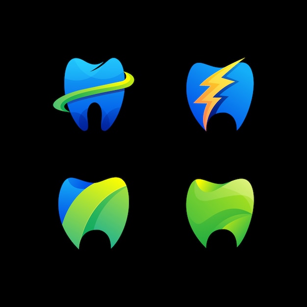 Modello di logo dentale moderno