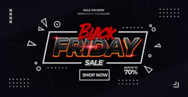 Vector modern design black friday sale background