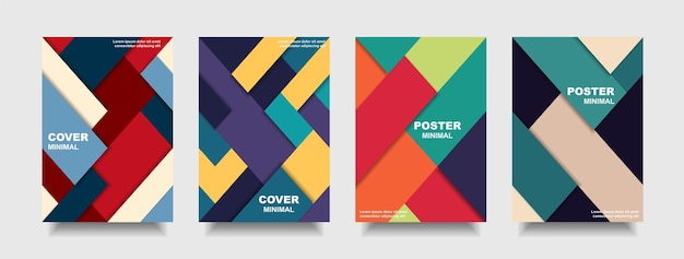 Modern design cover shape and poster colorful background style minimal