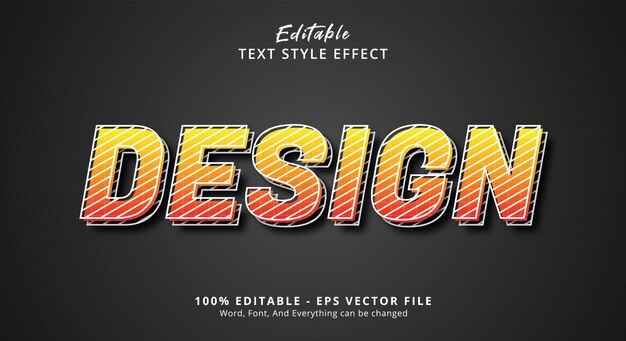 Modern Design Editable Text Effect