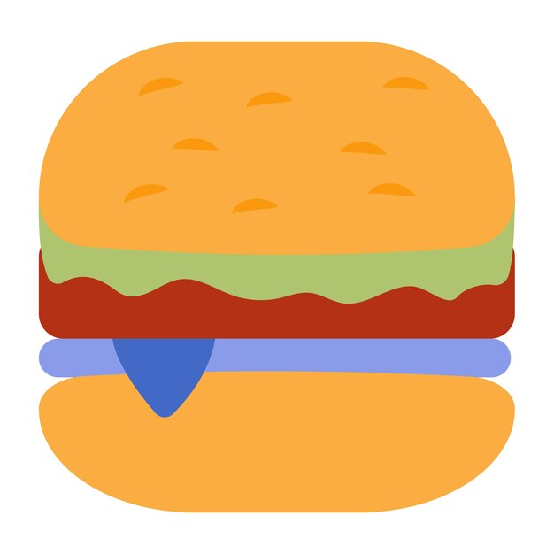 Vector modern design icon of burger