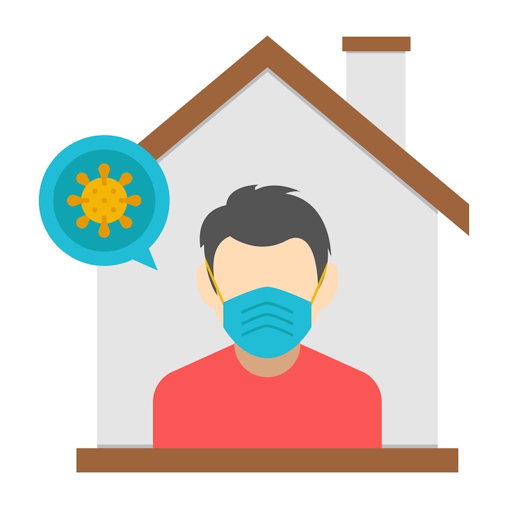Vector modern design icon of face mask