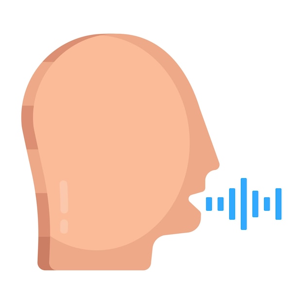 음성 인식의 현대적인 디자인 아이콘