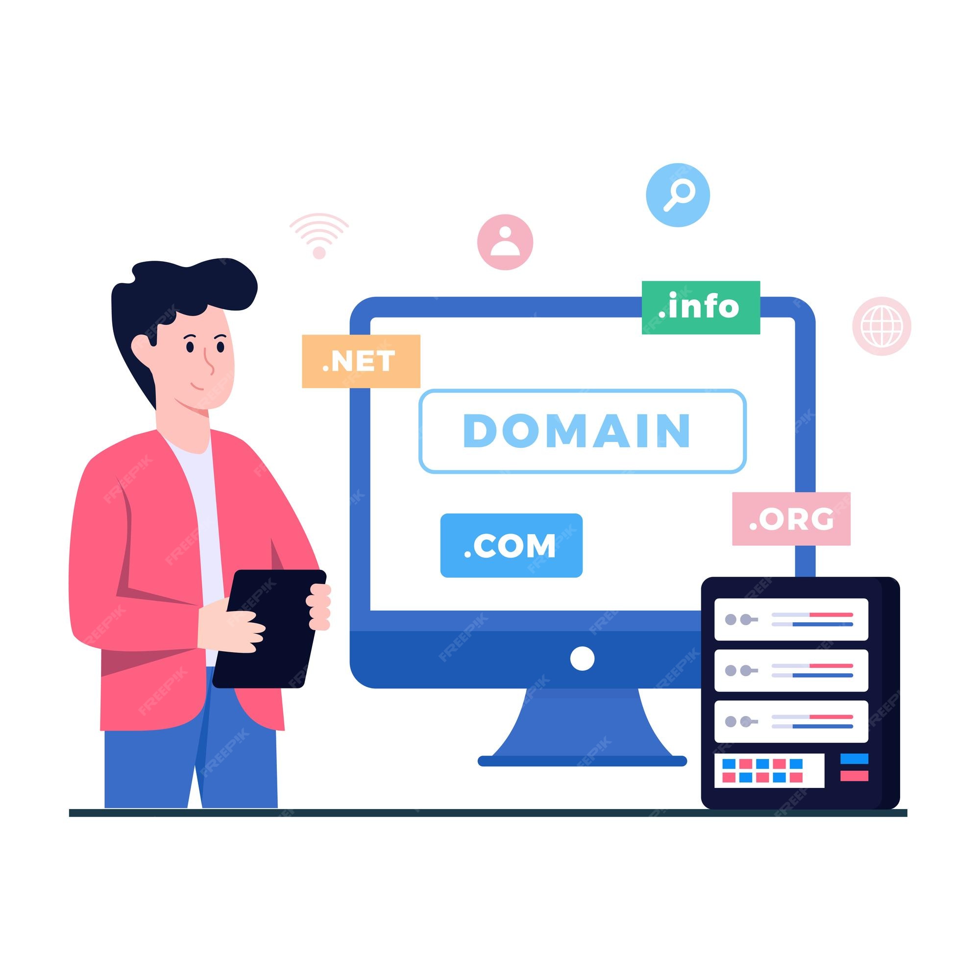 Domain registration Vectors & Illustrations for Free Download | Freepik