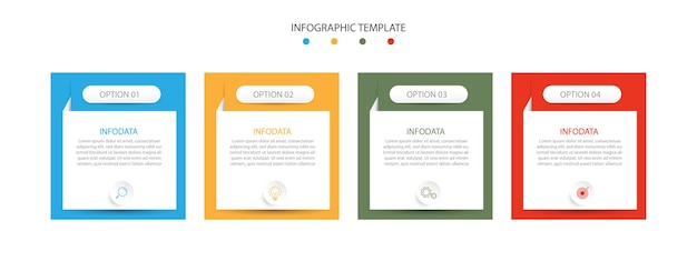 Modern design infographic template vector