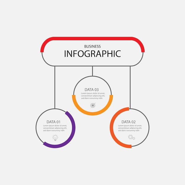 현대적인 디자인 Infographic 벡터 요소