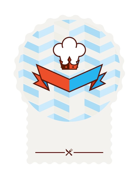 Современный дизайн-макет корона логотип с кепкой от шеф-повара королевский повар