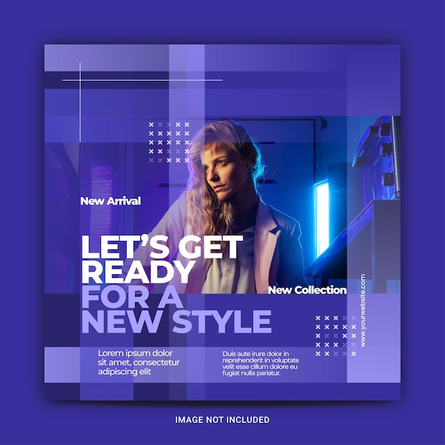 modern design social media and instagram post template