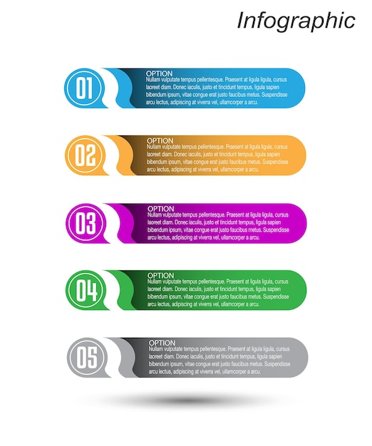 Шаблон современного дизайна, инфографика с шагами и вариантами