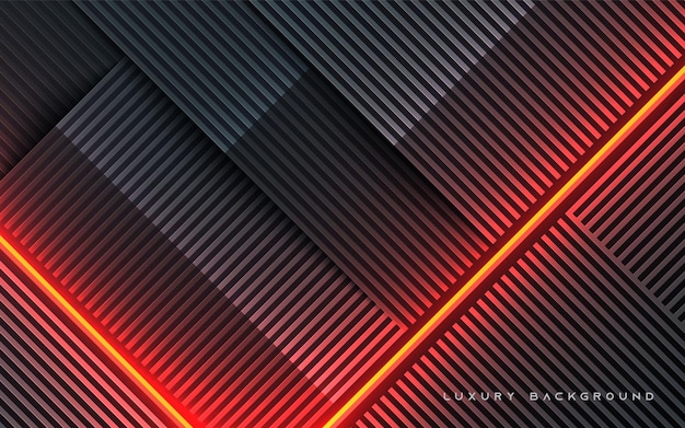 Modern diagonal dimension abstract background with orange neon light